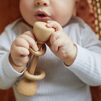 Drumstick Wooden Rattle - Milk&Honey Brand - , drumstick-wooden-rattle, Coming Soon