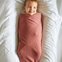 Lotus Muslin Swaddle - Milk&Honey Brand - , muslin-swaddle-in-rose-taupe,