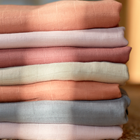 Misty Pink Muslin Swaddle - Milk&Honey Brand - , misty-pink-muslin-swaddle,
