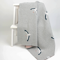 Stork Baby Blanket - Milk&Honey Brand - , stork-baby-blanket,