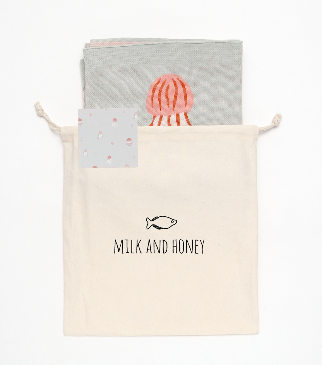 Jellyfish Baby Blanket - Milk&Honey Brand - , jellyfish-baby-blanket, Best Seller