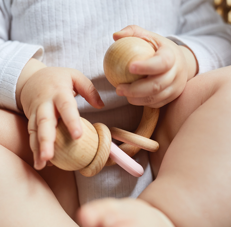 Vivian Wooden Rattle - Milk&Honey Brand - , vivian-wooden-rattle, 