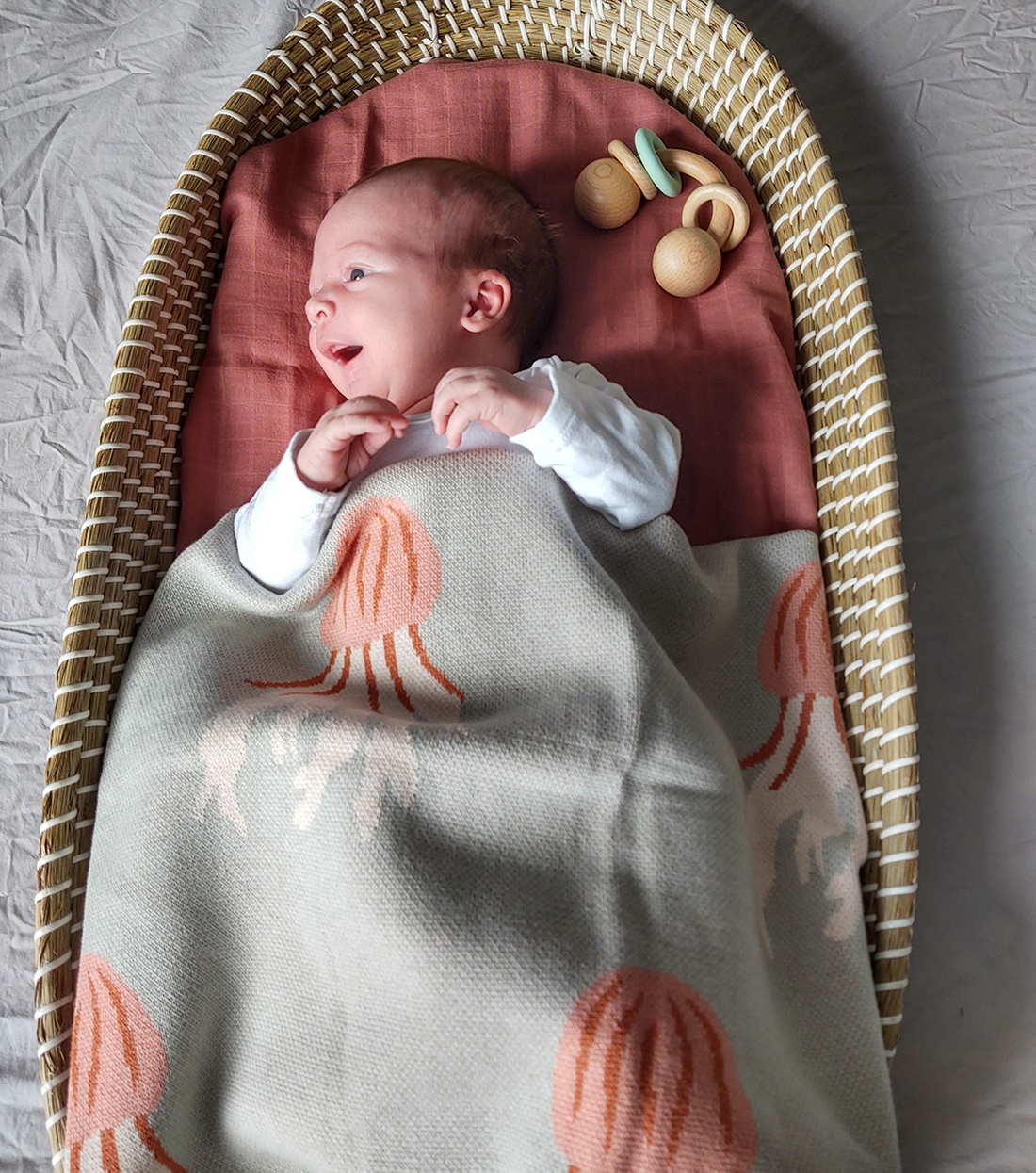Jellyfish Baby Blanket Milk and Honey Brand