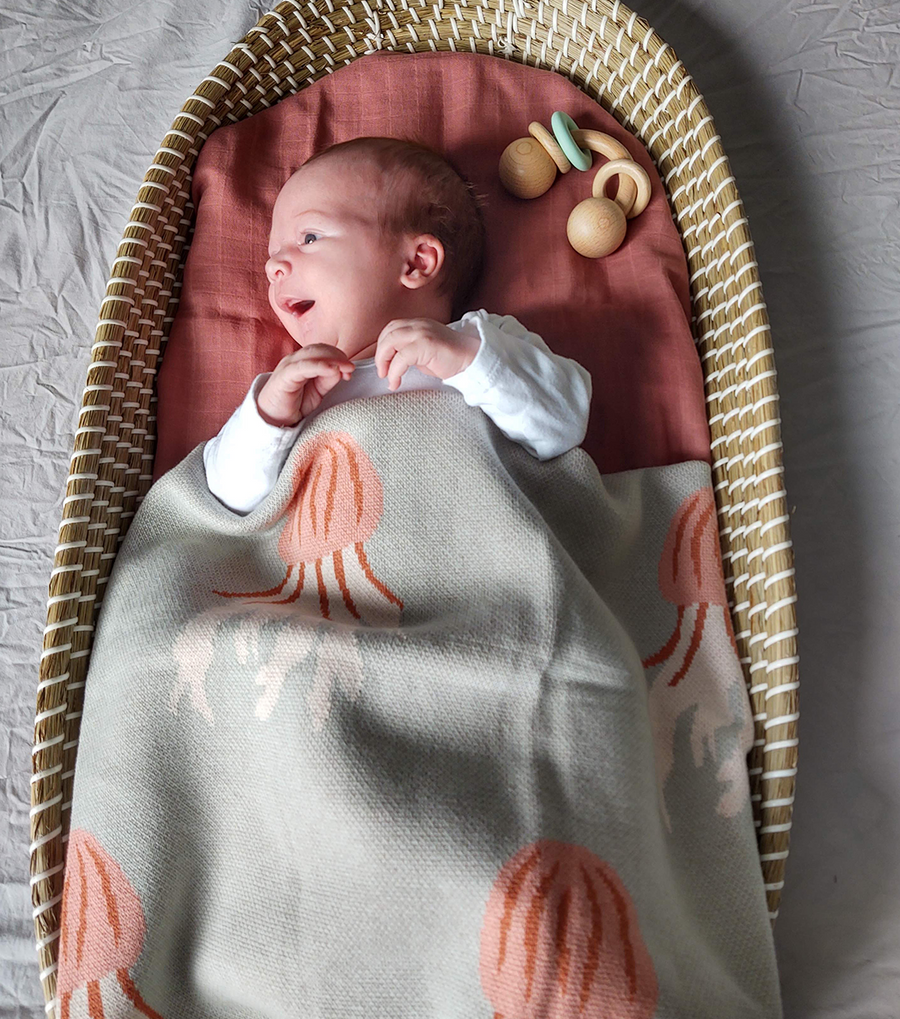 Jellyfish Baby Blanket - Milk&Honey Brand - , jellyfish-baby-blanket, Best Seller