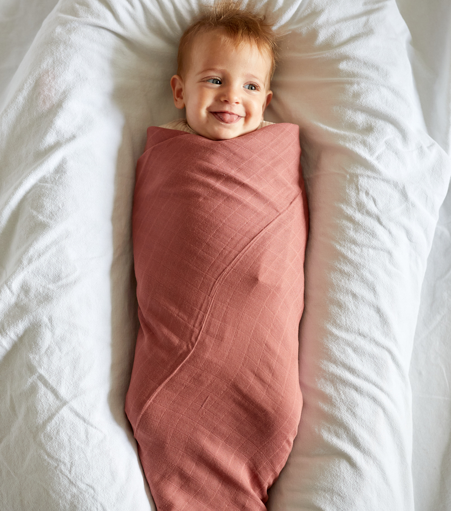 Lotus Muslin Swaddle - Milk&Honey Brand - , muslin-swaddle-in-rose-taupe, 