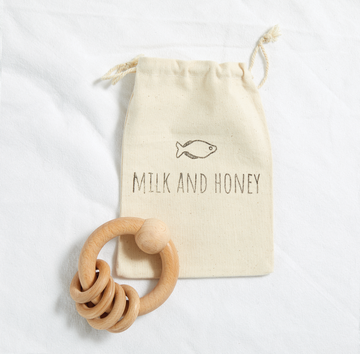 Stella Wooden Rattle - Milk&Honey Brand - , stella-wooden-rattle, 