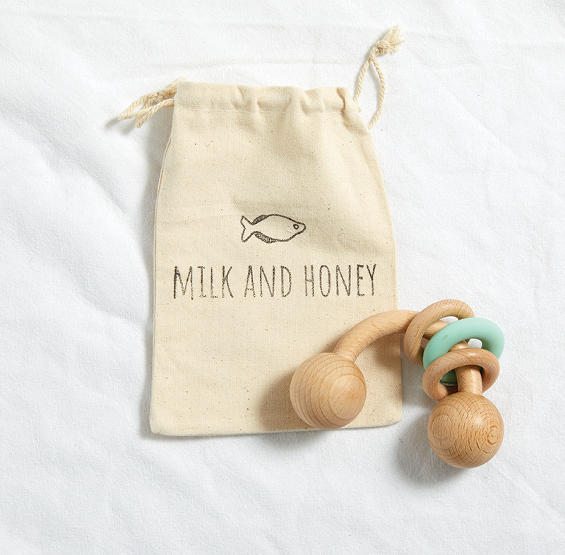 Zelda Wooden Rattle - Milk&Honey Brand - , zelda-wooden-rattle, 